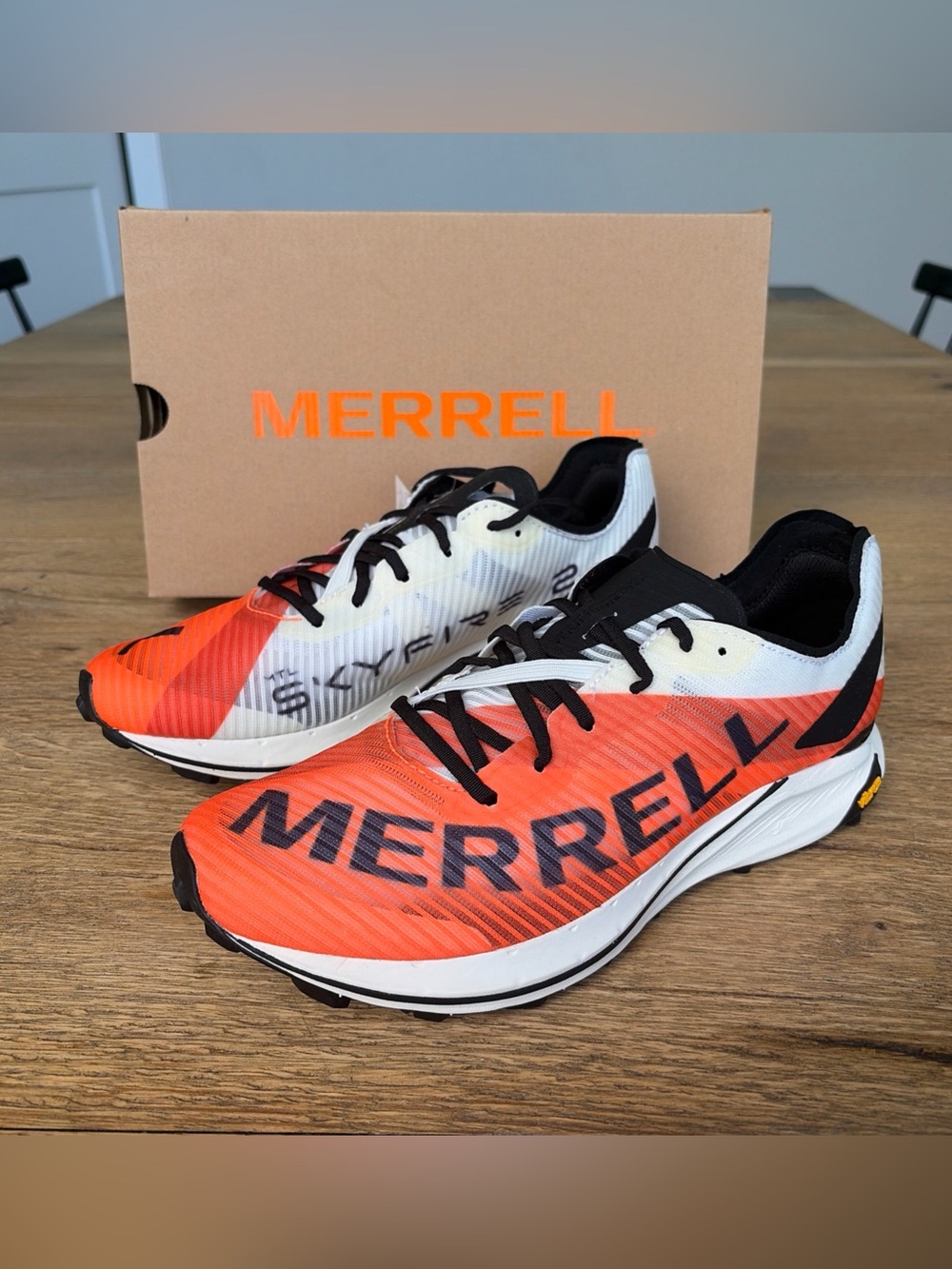 Size 9 Womens Merrell MTL Skyfire 2 Orange Trail Running Shoes J067692